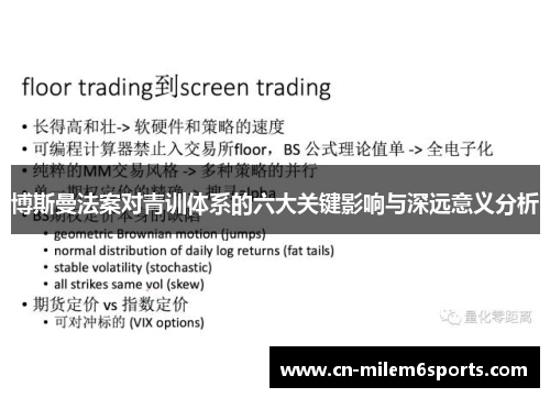 博斯曼法案对青训体系的六大关键影响与深远意义分析